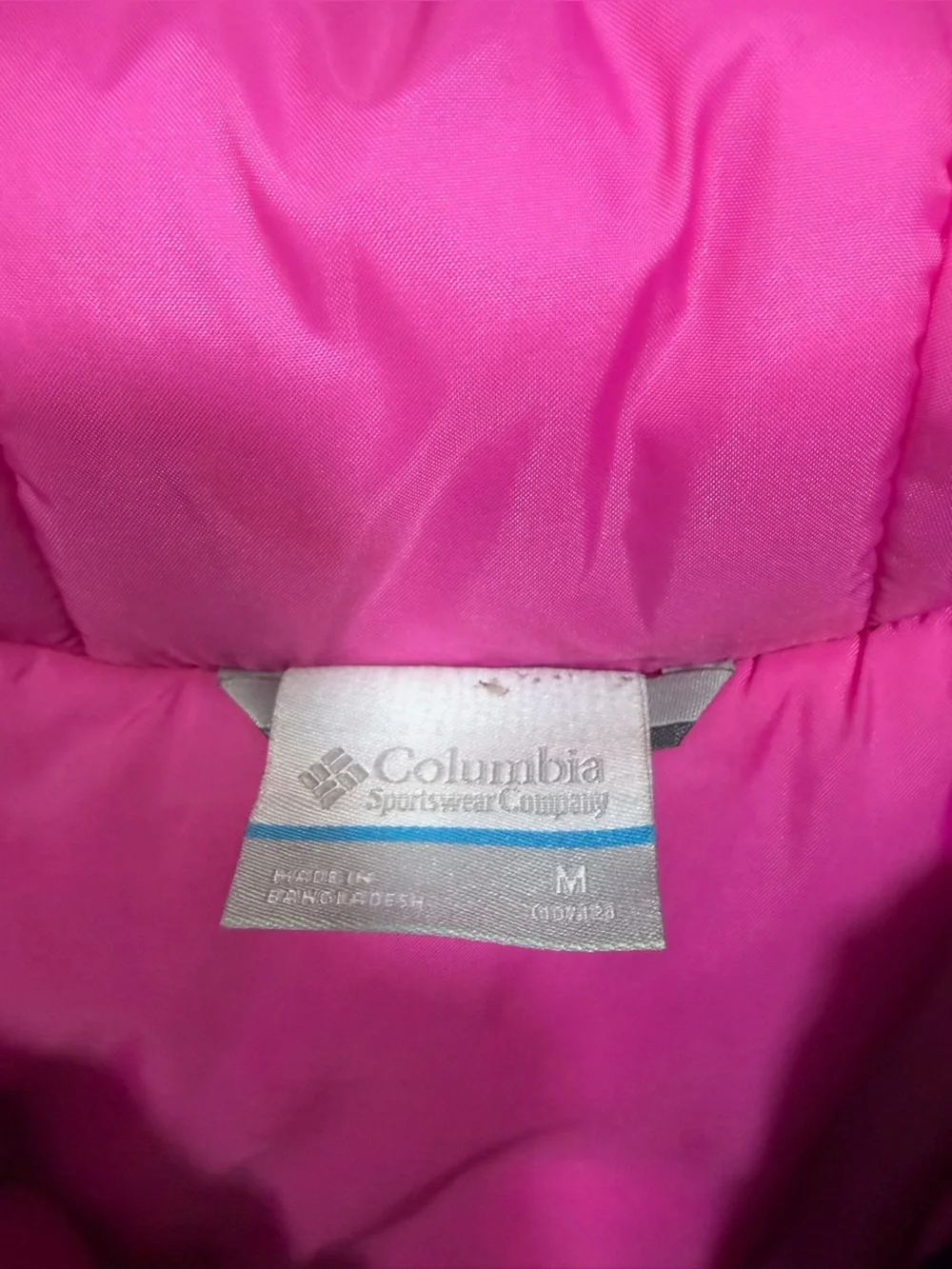 Columbia Black and Hot Pink Kids Puffer Jacket W
